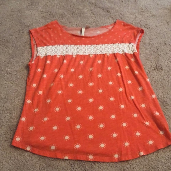 🌞 LC Lauren Conrad Cap Sleeve Top Size M 🌞 - Picture 3 of 6